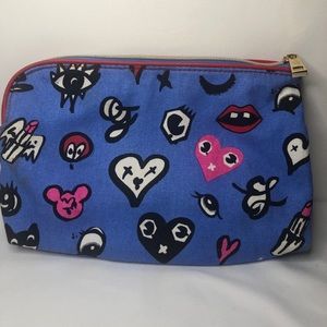 Estee Lauder Bags - Estee Lauder Heart Print Cosmetic Makeup Bag Blue Estee Lauder Bags - Estee Lauder Heart Print Cosmetic Makeup Bag Blue